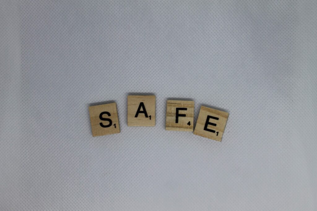 the word safe in letter in scramble game 