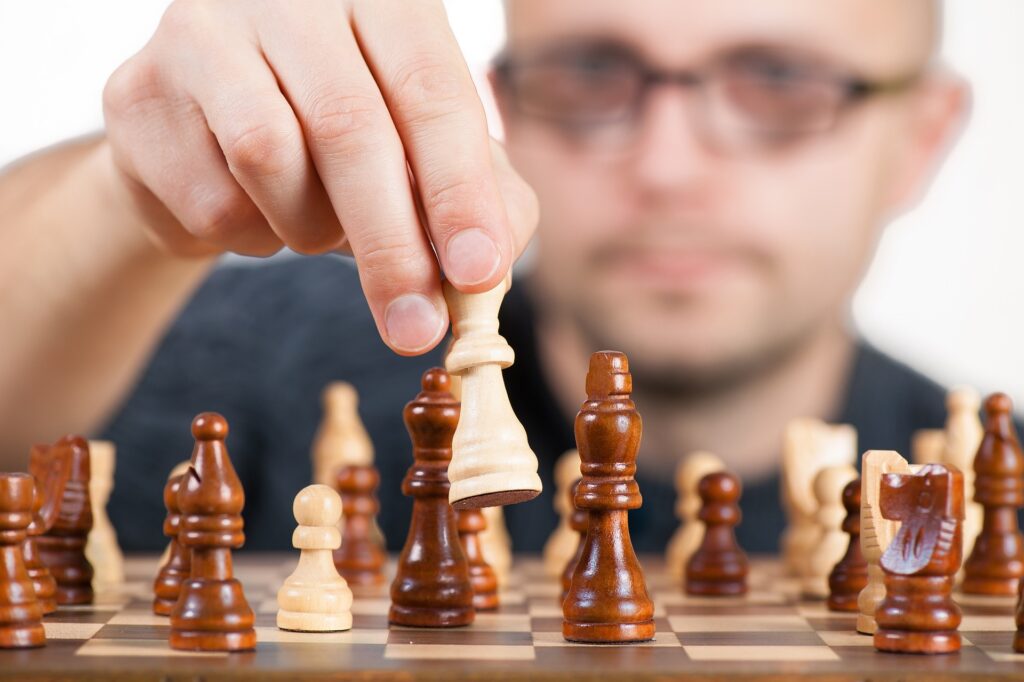 playing chess - Self Confidence Positive Affirmations